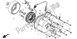 couvercle de carter gauche et générateur
