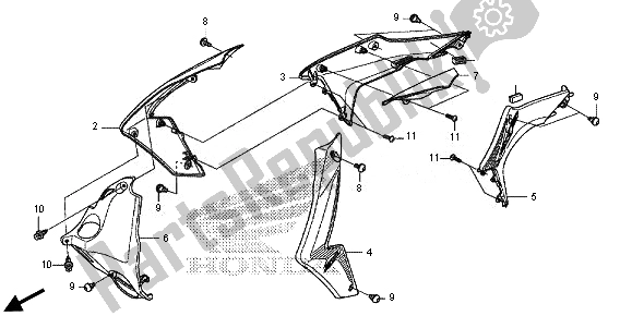 Todas las partes para Cubierta Del Radiador de Honda CRF 250M 2014