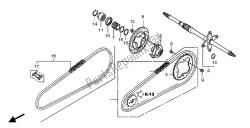 REAR WHEEL AXLE