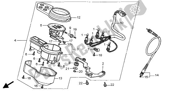 Tutte le parti per il Metro (mph) del Honda SLR 650 1997