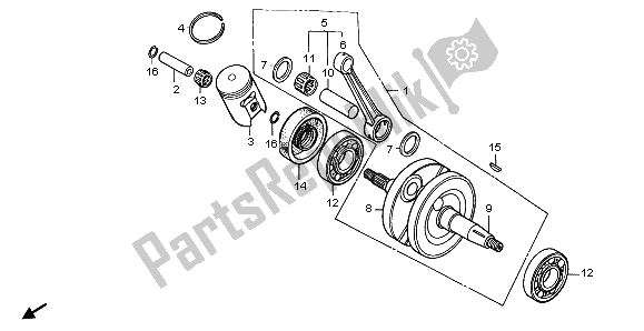 Tutte le parti per il Albero Motore E Pistone del Honda CR 80R SW 2000