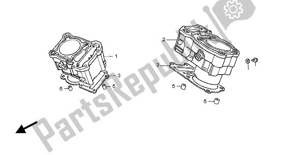 Todas las partes para Cilindro de Honda NT 650V 2004