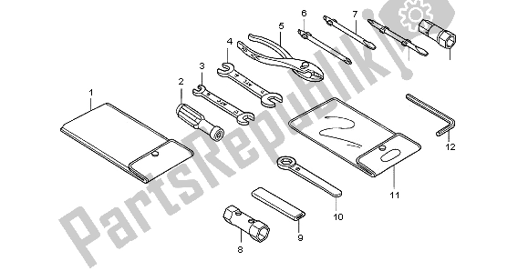 Tutte le parti per il Attrezzo del Honda CBR 125 RW 2006