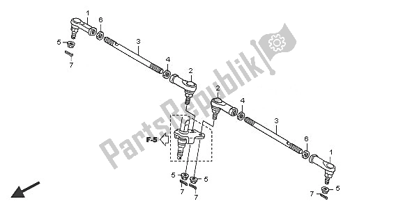 Todas las partes para Tirante de Honda TRX 250 EX Sporttrax 2005