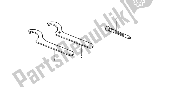 Todas las partes para Herramientas Fop-1 de Honda XR 600R 1989