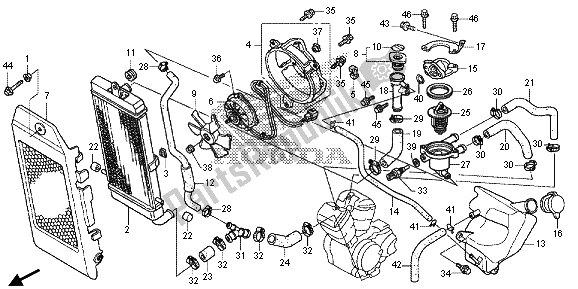 Tutte le parti per il Termosifone del Honda VT 750C2S 2013