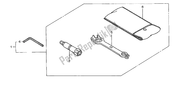 Tutte le parti per il Utensili del Honda XR 400R 1997