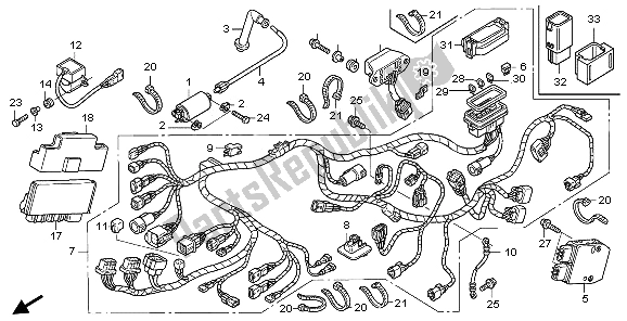 All parts for the Wire Harness of the Honda TRX 680 FA Fourtrax Rincon 2009