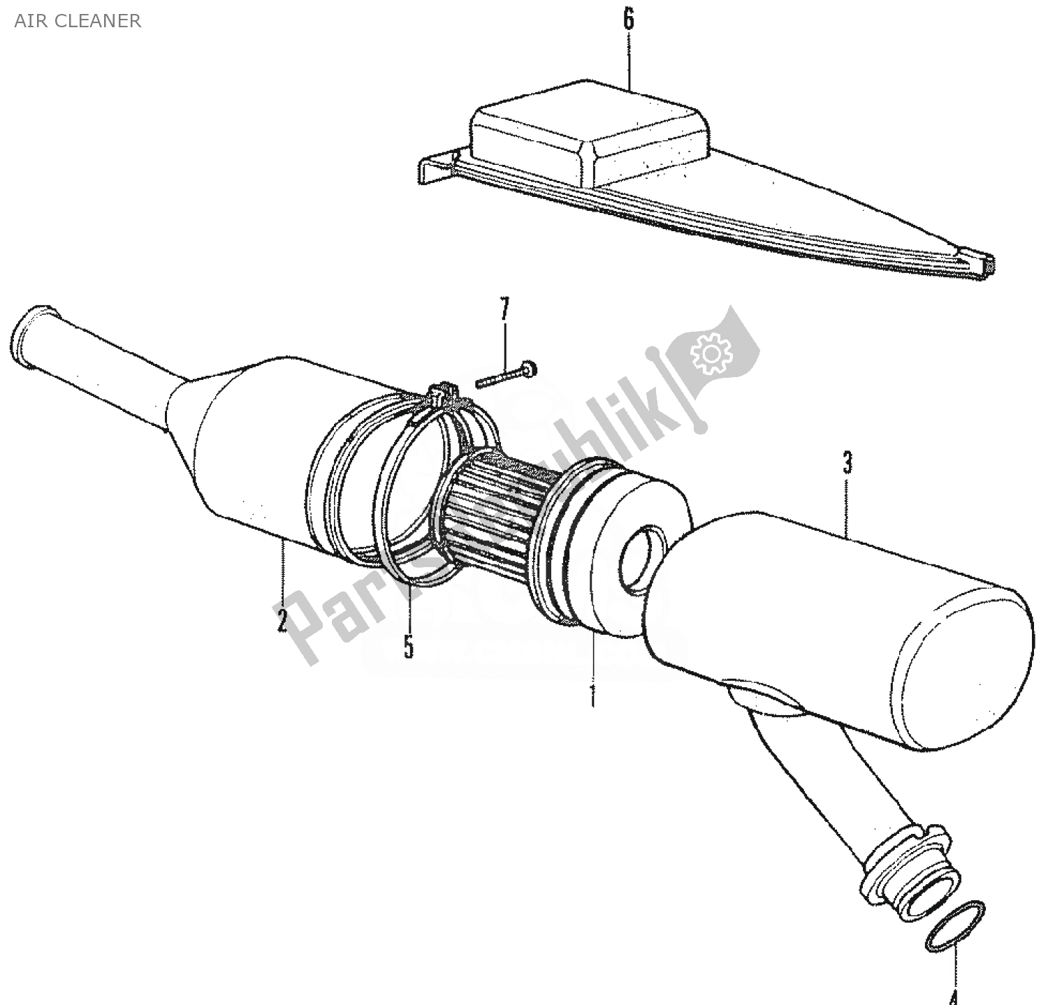 Alle onderdelen voor de Luchtfilter van de Honda SS 50 1950 - 2023