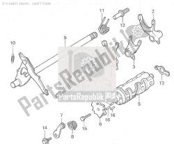 E-9 SHIFT DRUM - SHIFT FORK