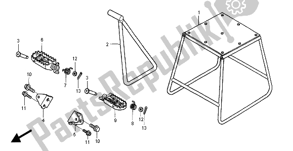 Tutte le parti per il Stand & Step del Honda CRF 450R 2003