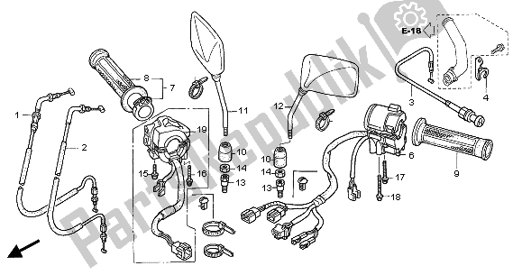 Wszystkie części do Prze?? Cznik I Kabel Honda CB 1300 2005