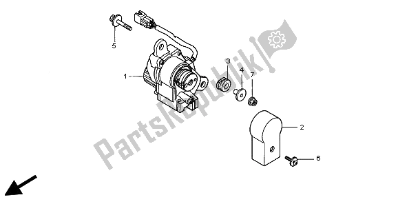 Tutte le parti per il Servomotore del Honda CR 250R 2003