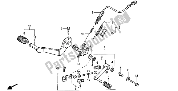 Todas as partes de Pedal do Honda CB 750F2 1994