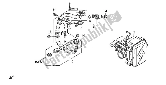 Tutte le parti per il Corpo Farfallato del Honda NPS 50 2005