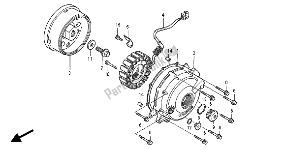 Tutte le parti per il Generatore del Honda VTR 1000F 2000