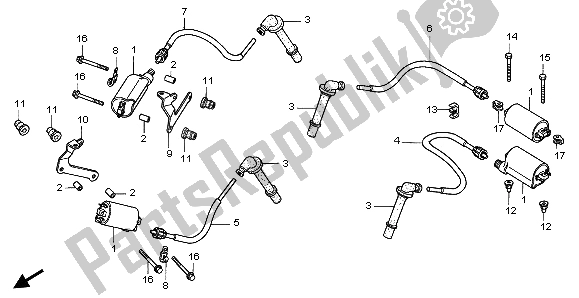 Tutte le parti per il Bobina Di Accensione del Honda VFR 800 FI 1999