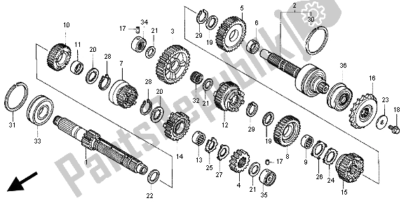 Toutes les pièces pour le Transmission du Honda CB 1300X4 1999