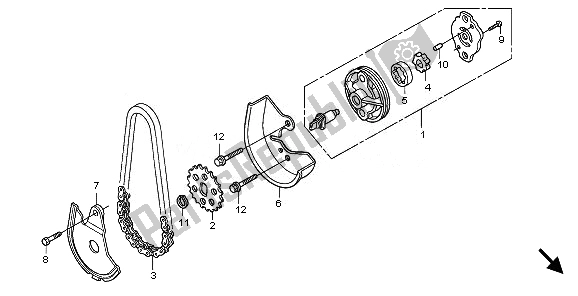 Todas las partes para Bomba De Aceite de Honda SH 150R 2011