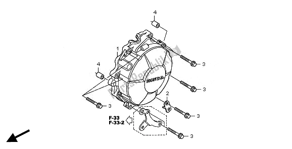 All parts for the Generator Cover of the Honda CBR 600 RA 2011