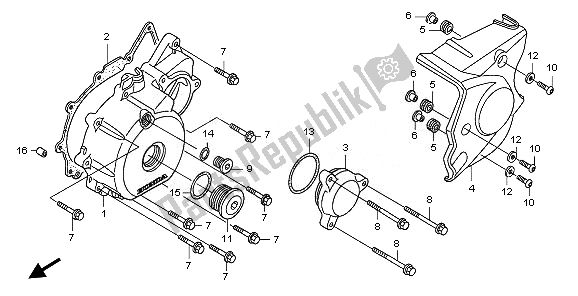 Todas las partes para Cubierta Izquierda Del Cárter de Honda CB 1300 SA 2008