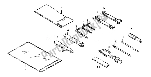 All parts for the Tools of the Honda VT 750C2S 2010