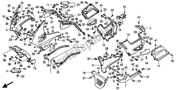 Todas las partes para Capucha de Honda ST 1100A 1994