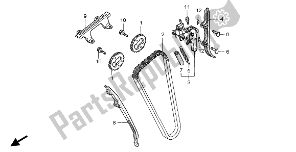 All parts for the Cam Chain of the Honda CB 750F2 1997
