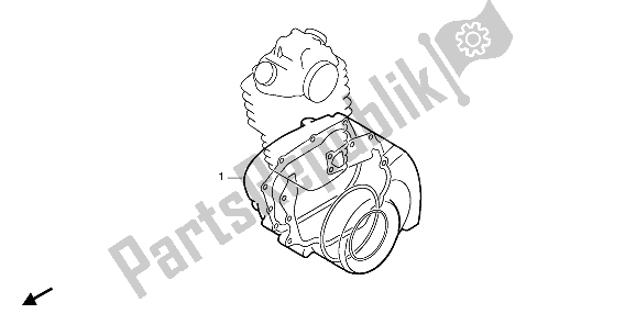 All parts for the Eop-2 Gasket Kit B of the Honda XL 600V Transalp 1992