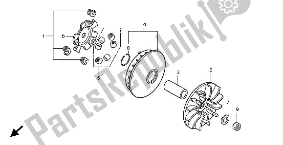 Tutte le parti per il Faccia Di Guida del Honda SH 150R 2010