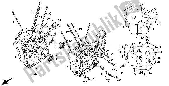 Todas las partes para Caja Del Cigüeñal de Honda VT 750C2S 2011