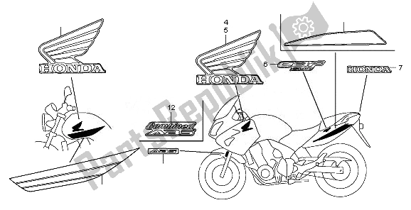 All parts for the Mark of the Honda CBF 600 SA 2008