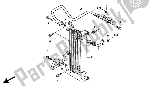 Toutes les pièces pour le Refroidisseur D'huile du Honda TRX 500 FA Fourtrax Foreman Rubican 2009