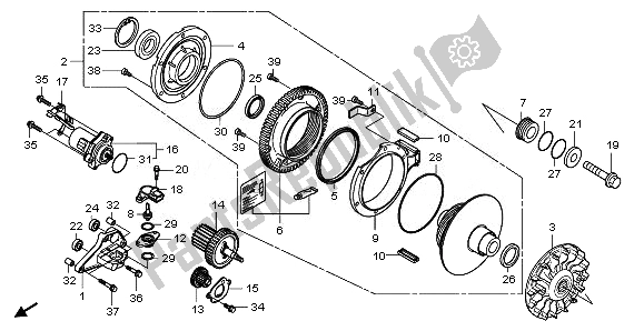 Todas las partes para Cara De La Unidad de Honda NSS 250S 2010