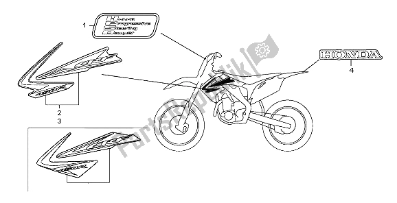 All parts for the Mark of the Honda CRF 450R 2009