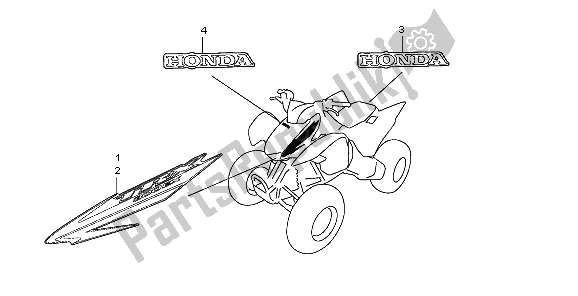 All parts for the Mark of the Honda TRX 300 EX Sportrax 2007