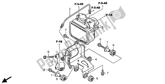 Alle onderdelen voor de Abs Modulator van de Honda VT 750C2S 2011