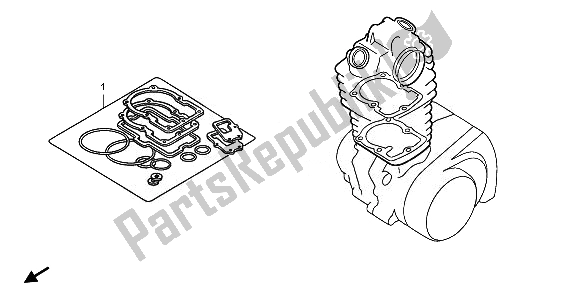 All parts for the Eop-1 Gasket Kit A of the Honda TRX 420 FA Fourtrax Rancher AT 2011