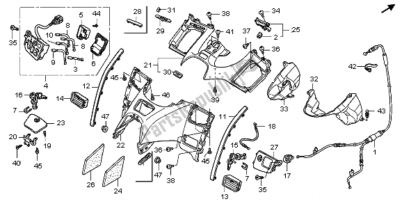 Wszystkie części do Schronienie Honda GL 1800A 2006