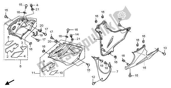 Todas as partes de Sob O Capuz do Honda CBR 125 RW 2007