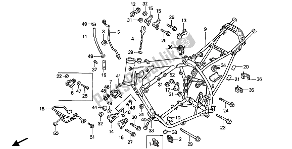 Todas las partes para Cuerpo Del Marco de Honda XR 600R 1985