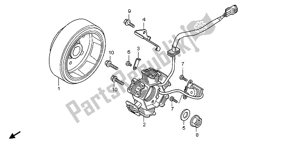 All parts for the Generator of the Honda TRX 90X 2011