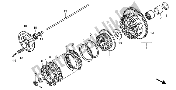 Todas las partes para Embrague de Honda CBR 1000F 1995