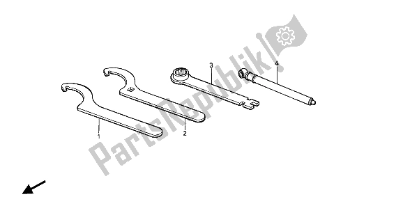 All parts for the Tools of the Honda CR 80R 1989
