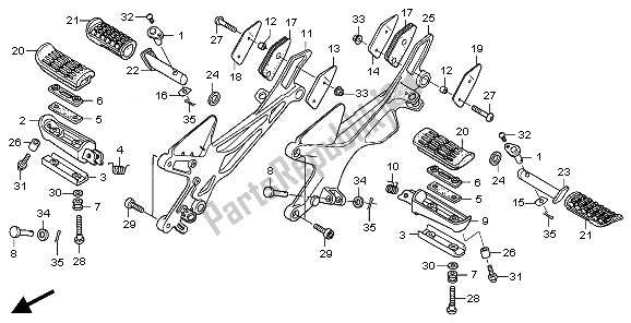 Alle onderdelen voor de Stap van de Honda CBF 1000 TA 2010