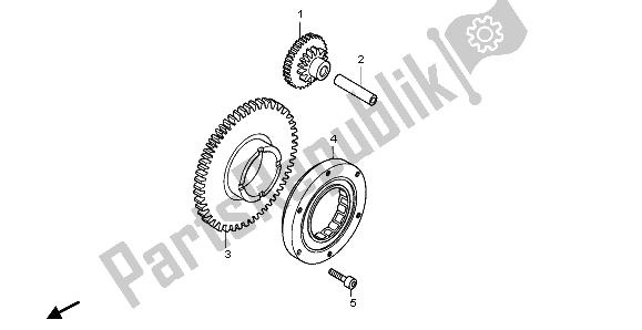 All parts for the Starting Clutch of the Honda CBR 900 RR 1995