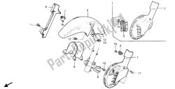 parafango anteriore e coperchio del disco anteriore