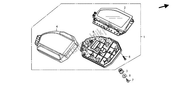 Todas las partes para Metro (kmh) de Honda CBR 1000 RR 2013