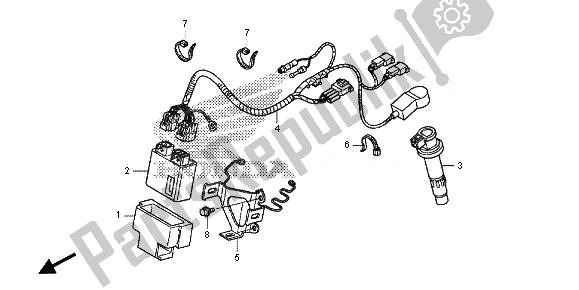 Todas las partes para Arnés De Cables de Honda CRF 150R SW 2014