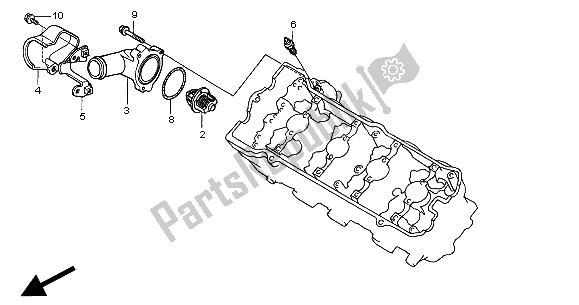 Toutes les pièces pour le Thermostat du Honda CB 600F2 Hornet 2000